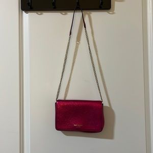 Kate Spade Sparkle Metallic Pink Dress Bag
